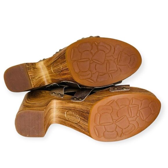 NEW KORK-EASE Della Slingback Platform Sandal In Light Gold Size 11M - Picture 5 of 6